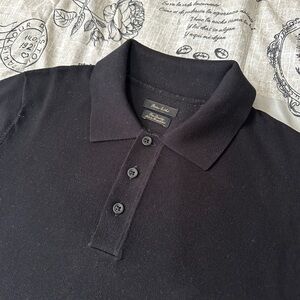 Classic Black Polo Shirt with Smooth Fabric